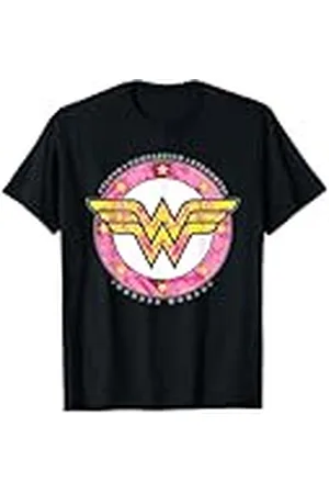 DC Comics Originals Logotipo vintage de DC Wonder Woman Girl Power Truth Strength Hero Camiseta
