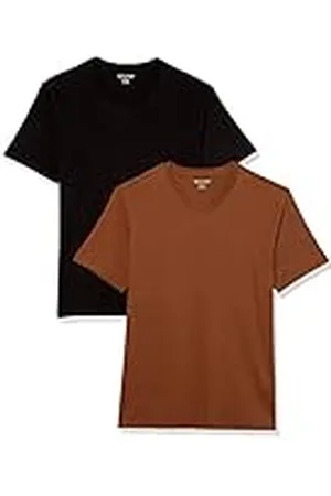 Amazon Camisetas de manga corta con cuello de pico y corte ajustado Hombre, Pack de 2, , XXL