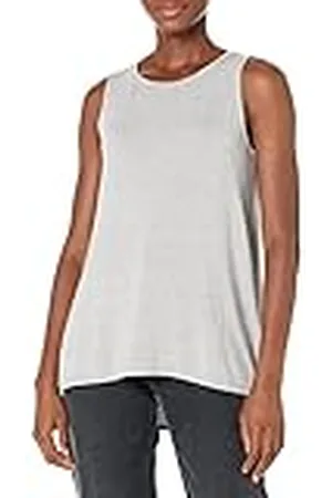 Amazon Camiseta de Tirantes con Vuelo (Disponible en Tallas Grandes) Mujer, , L