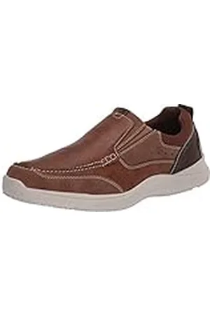Nunn Bush Mocasines Conway sin Cordones para Hombre con mocasín de Gel cómodo, Tan, 41 1/3 EU