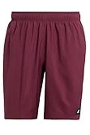 adidas Hombre Solid CLX Classic-Length Swim Shorts, Maroon/Black, XS