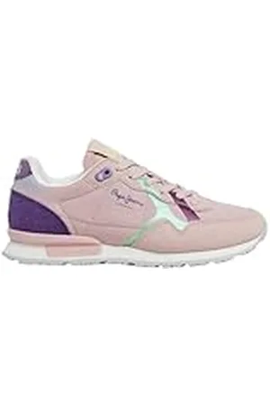 Pepe Jeans Brit Print G, Zapatillas para Niñas, Rosa (Washed Pink), 3