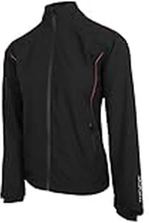 Island Green Isla Verde Campo de golf para mujer IGLJKT2021 impermeable a prueba de viento chaqueta térmica, Negro/Frambuesa/Marina, 12