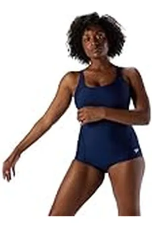 Speedo Pieza Conservative Cutprincess Bañador para Hombre People, Powerflex Princess Corte, Conservadorprincess, Seam Conservador Ultraback Traje de baño Azul Marino, 42 para Mujer