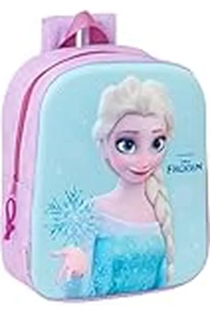 Safta FROZEN 3D - Mochila de Guardería 3D, Adaptable a Carro, Fácil Limpieza, Ideal para Niños de Diferentes Edades, Cómoda y Versátil, Calidad y Resistencia, 22x10x27 cm