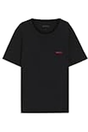 HUGO BOSS Camiseta RN Triplet P Underwear_T, Negro1, L para Hombre
