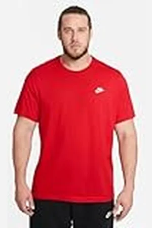 Nike M NSW Club tee Camiseta, Hombre, University Red White