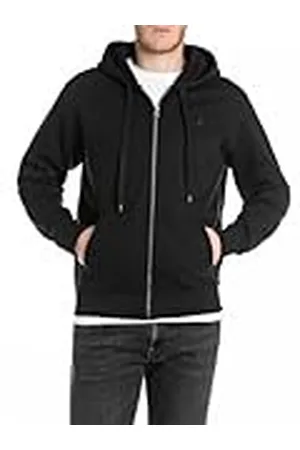Replay M3105 Sudadera con Capucha, 098 Negro, S para Hombre