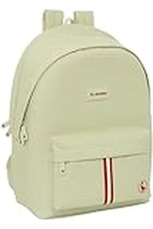 Safta EL GANSO BASICS - Mochila para Portátil 15.6" y USB, Ideal para Jóvenes de Diferentes Edades, Tejido Reciclado, Cómoda y Versátil, Calidad y Resistencia, 31x18x44 cm