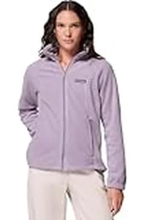 Columbia Benton Springs - Chaqueta de forro polar con cremallera completa para mujer, color morado (Shale Purple), talla M