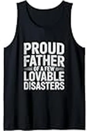 Generic Hombre Orgulloso padre de unos pocos desastres adorables Día del Padre Camiseta sin Mangas