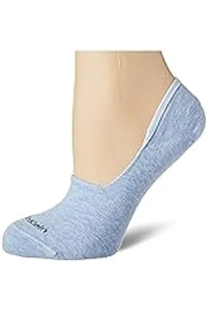 Calvin Klein Mid Cut Footie, (Light Blue Melange), 39-42 (Pack de 2) para Mujer