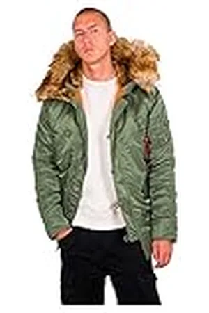 Alpha Industries N3B VF 59 Chaqueta, Verde (Sage Green-01), S para Hombre