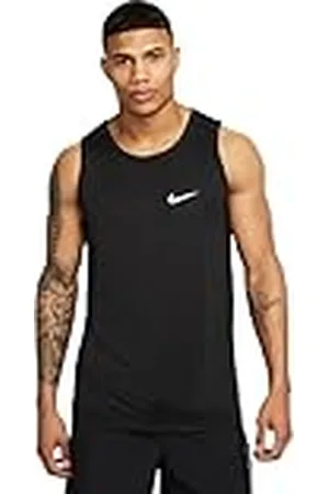 Nike Dri-Fit Legend FD0148-010 - Camiseta de Tirantes para Hombre, Color Negro y Blanco, Talla L