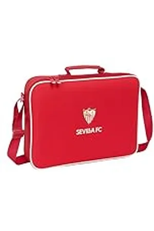 Safta SEVILLA FC - Cartera Extraescolares, Maletín Portatodo, Bandolera, Cómoda y Versátil, Calidad y Resistencia, 38x6x28 cm