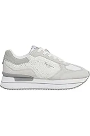 Pepe Jeans Rusper Gala, Zapatillas para Mujer, (White), 7