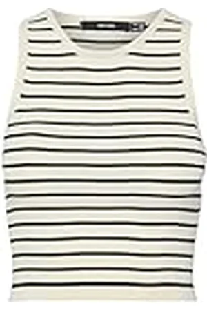 VERO MODA Vmginny SL O-Neck Crop Top Noos Punto, , XS para Mujer