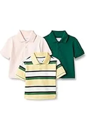 Amazon Polo de Algodón y Licra Bebé Niño, Pack de 3, , 24 meses