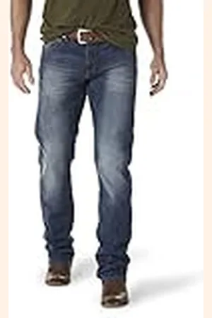 Wrangler Jeans Retro de Pierna Recta de Corte Ajustado, , 31W/32L para Hombre