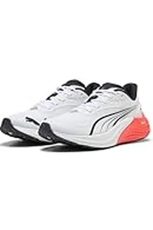 PUMA Electrify Nitro 4, Zapatillas para Correr de Carretera Hombre, White-Glowing Red Black, 41 EU