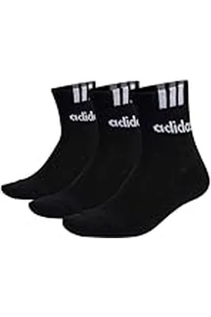 adidas IC1294 C 3S LIN 3P Calcetines, Unisex, Negro/Blanco, KXXL
