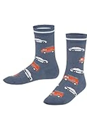 Falke Police and Fire Cars K So algodón estampados 1 par, Calcetines Unisex niños, , 27-30