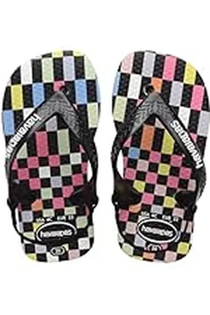 Havaianas Baby Check, Sandalias Unisex Bebé, White/Black, 20 EU