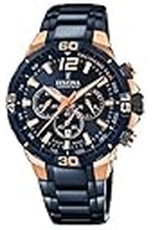 Festina Reloj Hombre F20524/1 Special Editions Caja de Acero Inoxidable 316l Rosa Correa de Acero Inoxidable 316l Azul