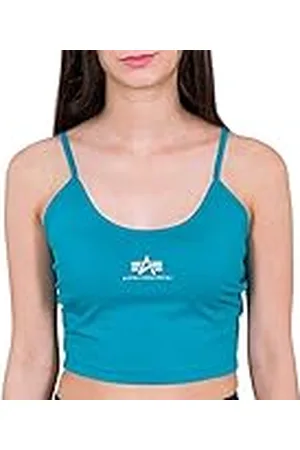 Alpha Industries Basic Crop-Top SL Wmn Camiseta, , L Mujer