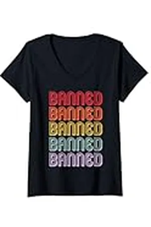 Banned Retro Mujer Prohibido Camiseta Cuello V