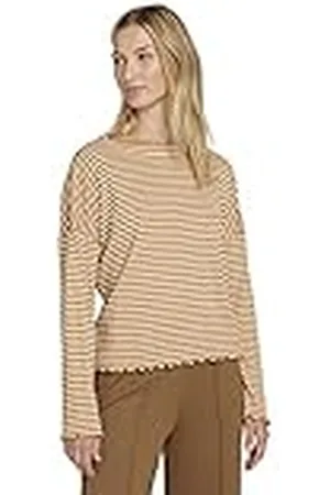 TOM TAILOR Señoras Camiseta de manga larga a rayas 1027263, , S