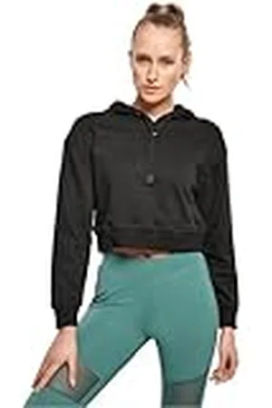 Urban classics Ladies Short Terry Hoody Sudadera con Capucha, , 3XL para Mujer