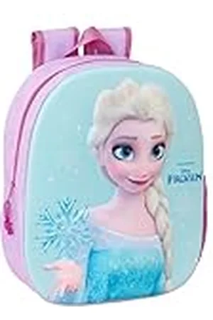 Safta FROZEN 3D - Mochila Escolar, con Diseño 3D, Adaptable a Carro, Ideal para Niños de Diferentes Edades, Cómoda y Versátil, Calidad y Resistencia, 27x10x33 cm