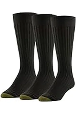 Gold Toe Canterbury Calcetines de caña media para hombre, paquete de 3, , Large