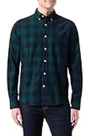 GANT Camiseta Reg Cord Check Camisa, , M Hombres