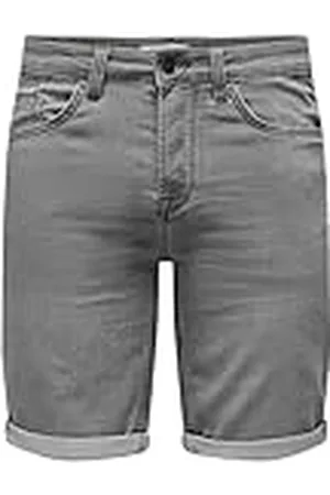 Only & Sons Onsply Reg Gr Jog SHO PK 8583 Dnm Noos Pantalones Cortos de Jean, , XXL Hombres