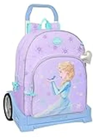 Safta FROZEN SPIRIT - Mochila Escolar 180, Espalda Ergonómica, con Carro Evolution, Ideal para Niños de Diferentes Edades, Cómoda y Versátil, Calidad y Resistencia, 33x14x42 cm