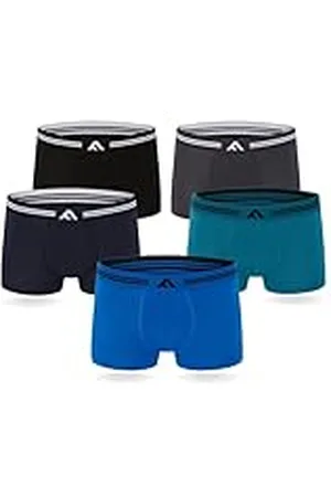 FM London Bóxers de bambú para hombre paquete de 5 con diseño elástico, , M