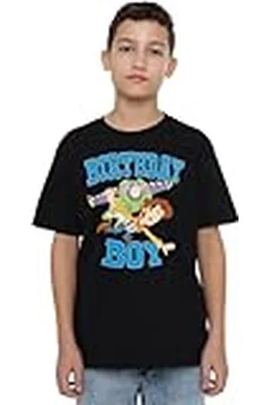 Toy Story Birthday Boy Woody and Buzz Unisex Kids T Shirt Camiseta, , 5-6 años para Niños