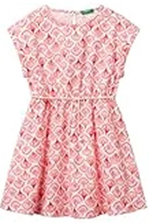Benetton Vestito 4mmdcv03f Vestido, , 130 cm Niñas y niñas