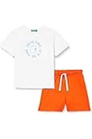 Benetton Comp(T-Shirt+Short) 3096GK00B Pantalones, , 82 para Niños