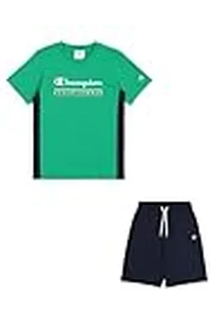 Champion Legacy Boy-Graphic Crewneck Set with Large Logo Conjunto, , 11-12 Años para Niños