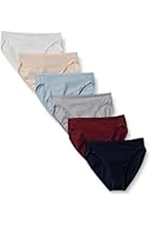 Amazon Ropa Interior de algodón con Pernera Alta (Disponible en Tallas Grandes) Mujer, Pack de 10, , 40