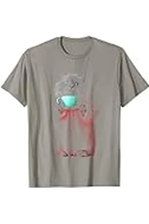 Graphic 365 Amante del café del gato lindo gatito rosa bata de café por la mañana amante del café Camiseta