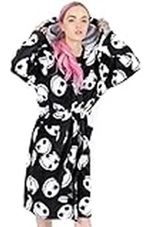 Disney La pesadilla antes de Navidad Vestir Gown Womens Black PJS Albornoz, , S
