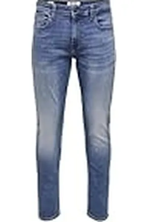 Only & Sons Onsloom Slim Jax MBD 9137 Dcc Dnm Noos Vaqueros Ajustados, Medio De Mezclilla Azul, 31W x 34L para Hombre