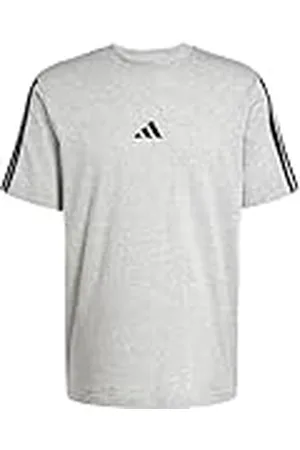 adidas Essential - Camiseta de Punto para Hombre con Tres Rayas (Paquete de 1)