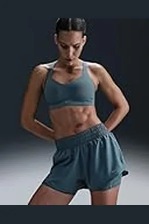 Nike One Dri-FIT DX6012 - Pantalón Corto 2 en 1 para Mujer, Cintura Media, 7,5 cm