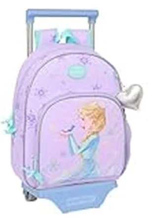 Safta FROZEN SPIRIT - Mochila Infantil con Carro 705, Ideal para Niños de Diferentes Edades, Cómoda y Versátil, Calidad y Resistencia, 28x10x34 cm