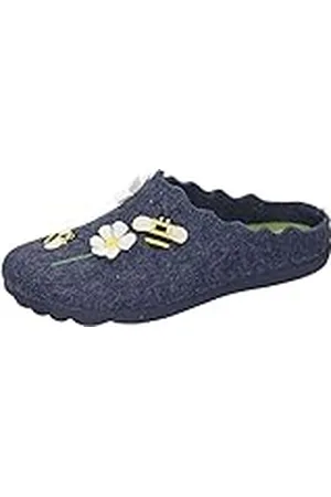 Manitu Casa Hausschuhe, Mule Mujer, Blue, 36 EU